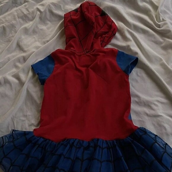 Spider-Man Spider girl- Girls Vtg Marvel Costume Halloween Dress Girls Sz 6 - Picture 8 of 11